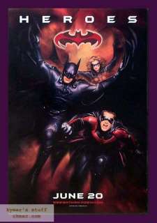 BATMAN & ROBIN Heroes Adv Orig 1sheet Movie Poster  