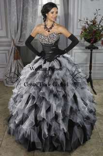   dress Wedding prom dresses lace up back US size4 6 8 10 12 14++  