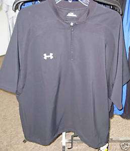 Under Armour Cage Jacket SS Baseball Youth Black Med  