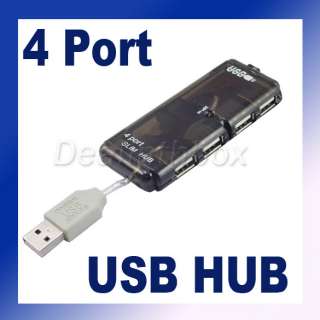 NEW 4 Port Mini USB 1.1 HUB High Speed Laptop PC Slim  