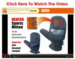 Heated Golf Mitten  Includes 2 Free Hand Warmers  