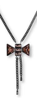 MARC BY MARC JACOBS Glass bow pendant necklace