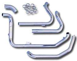 Paughco chrome true dual independent front & rear 1 3/4 exhaust 