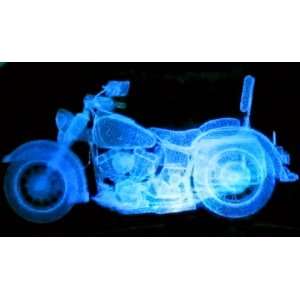 Caripe 3D Laser Kristall Glasblock Motorrad Harley: .de: Küche 
