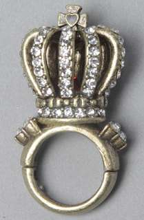 Betsey Johnson The Royal Engagement Big Crown Ring  Karmaloop 