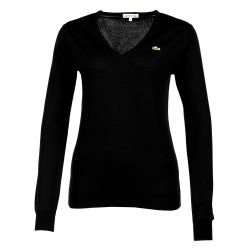 Lacoste Damen Pullover schwarz Farbe: schwarz: .de: Bekleidung