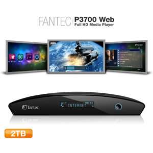FANTEC P3700 Web Media Player 2TB (8,89cm (3,5), Full HD, MKV H.264 