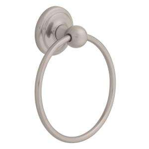   Brass Jamestown Towel Ring in Satin Nickel 127722 at The Home Depot