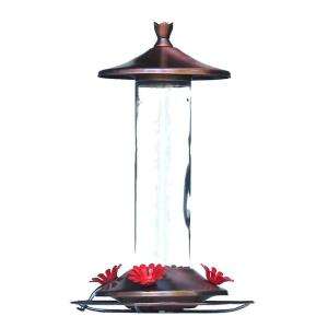 Birdscapes Brushed Metal Hummingbird Feeder 710 at The Home Depot