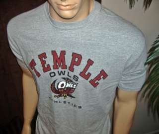 NEW RUSSELL ATHLETIC UNIV TEMPLE OWLS Sports Shirt L  