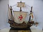 Fine Rare Antique Ship Model of Columbus Santa Maria Nautical Decor 