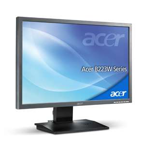 Acer B223W 55,9 cm (22 Zoll) TFT Monitor dunkelgrau DVI (Kontrast dyn 