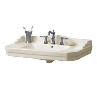 Foremost Series 1900 Vitreous China Console Lavatory in Biscuit F 1900 