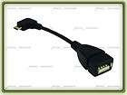 USB On The Go OTG Host Adapter Cable for Samsung Galaxy S II III Note 