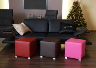 Sitzwürfel Hocker Kunstleder Lounge Design Sitzhocker  