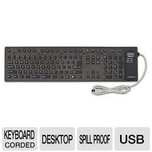 GrandTec Virtually Indestructible Keyboard USB Black  