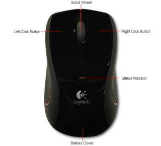 Logitech M505 Wireless Mouse   Black Item#  L23 1104 