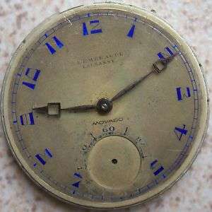 Movado Chronometer Pocket Watch movement & Dial 38 mm.  