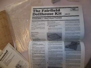   DOLLHOUSE KIT #8015 FAIRFIELD COMPLETE W/ INSTRUCTIONS 1/2  SCALE