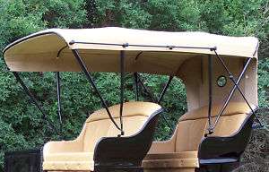 horse buggy seat with top  