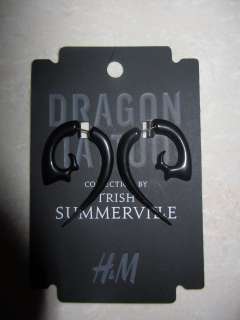 GIRL WITH THE TATTOO DRAGON TRISH SUMMERVILLE EARRINGS @@last@@