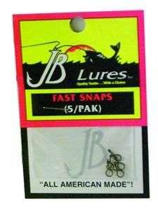 JB Lures Fast Snaps Fishing 5 Pack Bronze Large FSL  