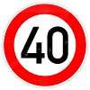 ORIGINAL Verkehrszeichen * ENDE 30 Zone * für 40 Geburtstag Geschenk 