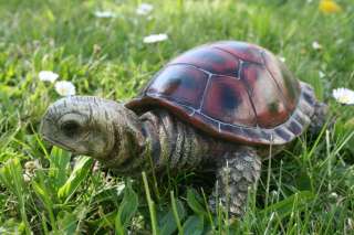 niedliche Garten Schildkröte mit Panzer Deko Figur NEU  