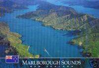 Postcard Cook Strait, Marlborough Sounds, Neuseeland  