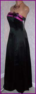   BLACK Magenta Band Butterfly Ball Formal Gown Prom Dress 5 NEW  