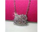 High quality black crystal hello kitty necklace H87  