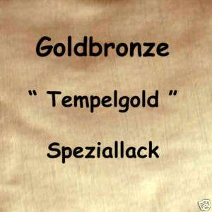 Bronzelack Goldbronze Effektlack Bronze (Gold vergolden  