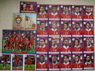 Euro 2012 EM Panini Sticker Portugal komplett alle 30 Sticker  