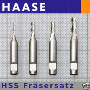 HSS Fräsersatz 8 Stück / Haase CNC Fräse Fräsmaschine  