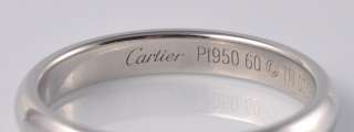 Cartier Platinum Wedding Band Ring  