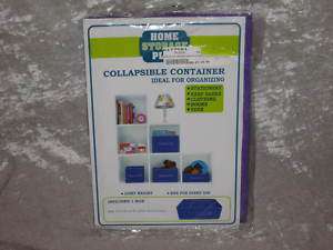 Home Storage Plus Collapsible Container Box Purple NEW  