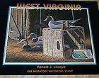 1989 West Virginia Duck Stamp Poster Pintail Decoy