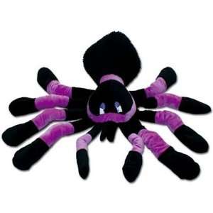 Plüschtier Spinne XXL schwarz lila  Spielzeug