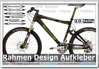 Rahmen Beschriftung für Fahrrad   Fahrradaufkleber   Decal   **TOP 