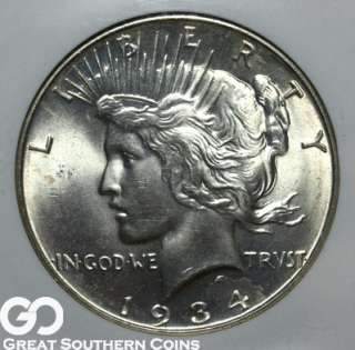 1934 D NGC Peace Silver Dollar NGC MS 65 ** CONDITIONALLY RARE 