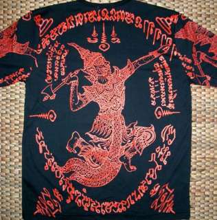 Thai RAMASOON THUNDER GOD Tattoo T Shirt M L XL NWOT  