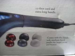 Sharper Image Hand Held Percussion Massager with Heat and Adjustable 