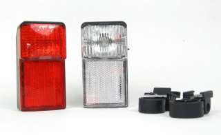 80s VINTAGE CLASSIC BICYCLE BIKE LIGHT SET FRONT REAR  