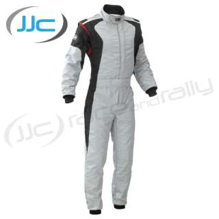 OMP Dart Race Suit Size 62 In Grey 2 Layer Nomex Rally Overalls Racing 