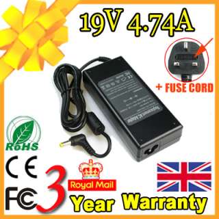 AC ADAPTOR CHARGER FOR SONY VAIO VGP AC19V12 19.5V 4.7A  