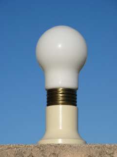   Lampe de Table 1970 70 Design Ampoule Opaline
