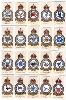 Full Set of 50 Royal Airforce Badges Cards from 1937  