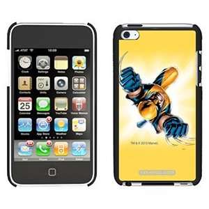   Wolverine Yellow on iPod Touch 4 Gumdrop Air Shell Case Electronics