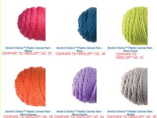 Plastic Canvas Nylon Yarn NEW 2 oz Skein Annies Wool A Choice Crochet 