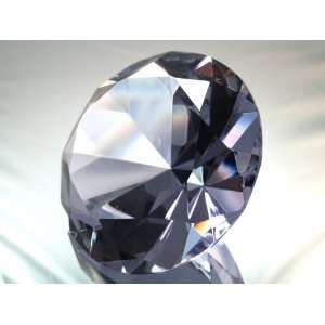  100mm Amethyst Crystal Diamond Jewel Paperweight